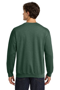 Gildan Heavy Blend Crewneck Sweatshirt - Heather Dark Green Back