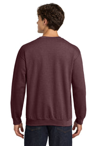 Gildan Heavy Blend Crewneck Sweatshirt - Heather Dark Maroon Back