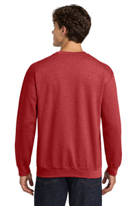 Gildan Heavy Blend Crewneck Sweatshirt - Heather Scarlet Red Back