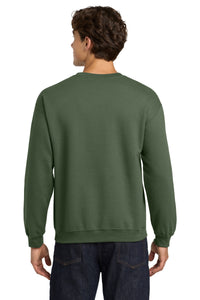 Gildan Heavy Blend Crewneck Sweatshirt - Military Green Back