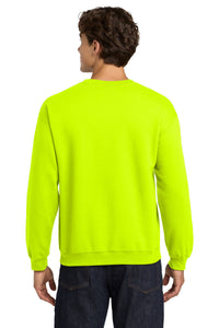 Gildan Heavy Blend Crewneck Sweatshirt - Safety Green Back