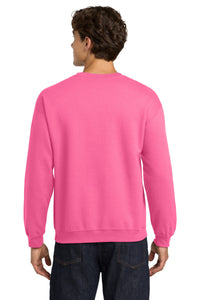 Gildan Heavy Blend Crewneck Sweatshirt - Safety Pink Back