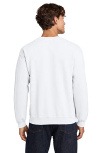 Gildan Heavy Blend Crewneck Sweatshirt - White Back