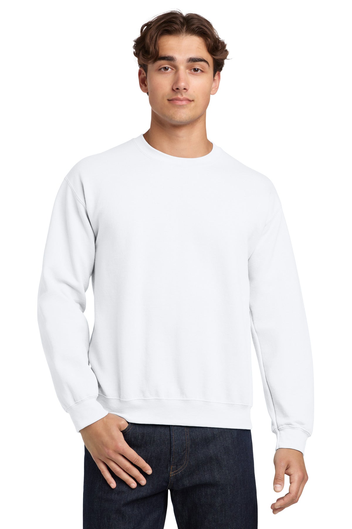 Gildan Heavy Blend Crewneck Sweatshirt - White