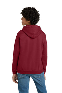Gildan - Youth Heavy Blend Hooded Sweatshirt - Cardinal Red Back