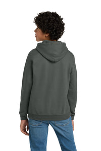 Gildan - Youth Heavy Blend Hooded Sweatshirt - Charcoal Back