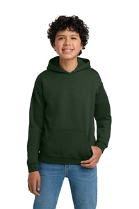 Gildan - Youth Heavy Blend Hooded Sweatshirt - Forest Green