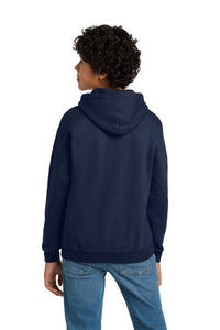Gildan - Youth Heavy Blend Hooded Sweatshirt - Navy Back