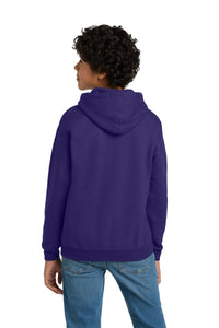Gildan - Youth Heavy Blend Hooded Sweatshirt - Purple Back