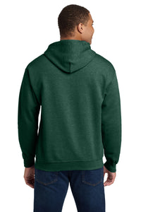 Gildan - Heavy Blend Hooded Sweatshirt - Heather Dark Green Back