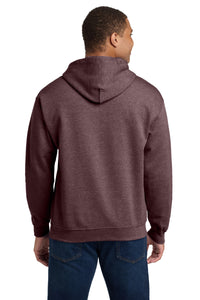 Gildan - Heavy Blend Hooded Sweatshirt - Heather Dark Maroon Back
