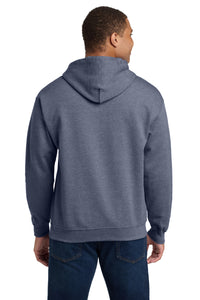 Gildan - Heavy Blend Hooded Sweatshirt - Heather Dark Navy Back