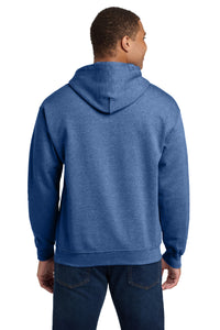 Gildan - Heavy Blend Hooded Sweatshirt - Heather Deep Royal Back