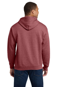 Gildan - Heavy Blend Hooded Sweatshirt - Heather Scarlet Red Back