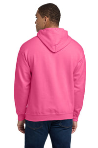 Gildan - Heavy Blend Hooded Sweatshirt - Safety Pink Back
