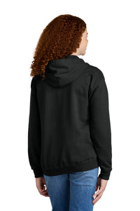 Gildan Youth Heavy Blend Full-Zip Hooded Sweatshirt - Black Back