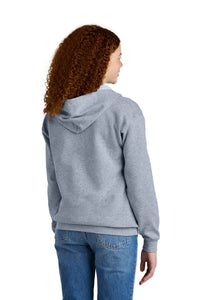 Gildan Youth Heavy Blend Full-Zip Hooded Sweatshirt - Sport Grey Back