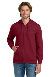 Gildan - Heavy Blend Full-Zip Hooded Sweatshirt - Cardinal Red