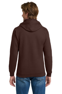 Gildan - Heavy Blend Full-Zip Hooded Sweatshirt - Dark Chocolate Back