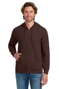 Gildan - Heavy Blend Full-Zip Hooded Sweatshirt - Dark Chocolate