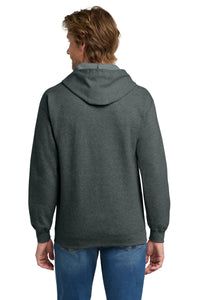 Gildan - Heavy Blend Full-Zip Hooded Sweatshirt - Dark Heather Grey Back