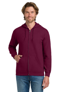 Gildan - Heavy Blend Full-Zip Hooded Sweatshirt - Maroon