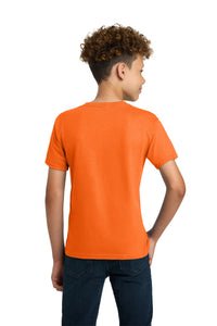 Gildan - Youth Ultra Cotton100% US Cotton T-Shirt - S. Orange Back