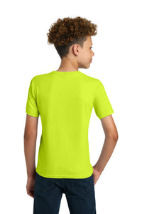 Gildan - Youth Ultra Cotton100% US Cotton T-Shirt - Safety Green Back