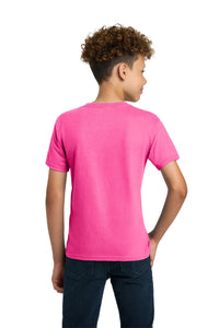 Gildan - Youth Ultra Cotton100% US Cotton T-Shirt - Safety Pink Back