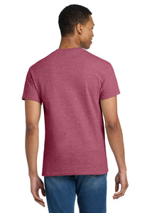 Gildan - Ultra Cotton 100% US Cotton T-Shirt - Heathered Cardinal Back