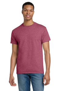 Gildan - Ultra Cotton 100% US Cotton T-Shirt - Heathered Cardinal