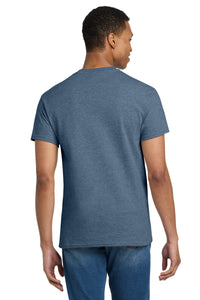 Gildan - Ultra Cotton 100% US Cotton T-Shirt - Heathered Indigo Back