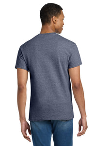 Gildan - Ultra Cotton 100% US Cotton T-Shirt - Heathered Navy Back