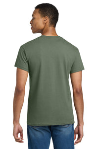 Gildan - Ultra Cotton 100% US Cotton T-Shirt - Military Green Back