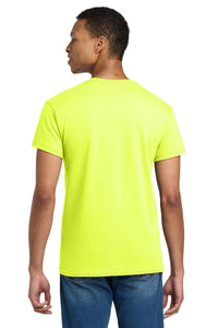 Gildan - Ultra Cotton 100% US Cotton T-Shirt - Safety Green Back