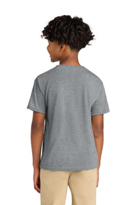 Jerzees Youth Dri-Power 100% Polyester Tee 21B - Athletic Heather Back