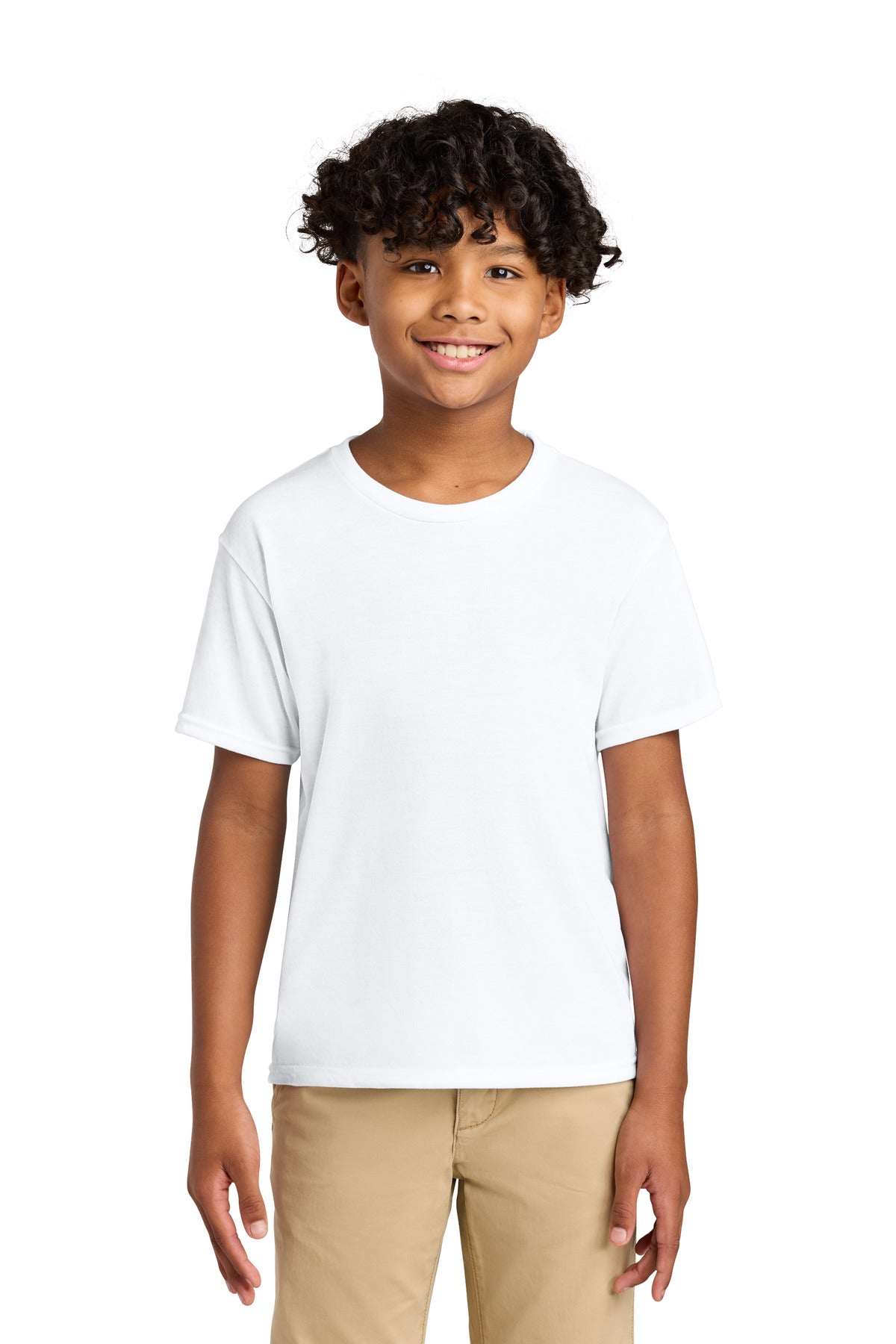 Jerzees Youth Dri-Power 100% Polyester Tee 21B - White