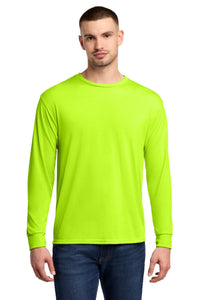 Jerzees Dri-Power 100% Polyester Long Sleeve T-Shirt 21LS - Safety Green