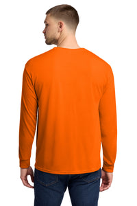 Jerzees Dri-Power 100% Polyester Long Sleeve T-Shirt 21LS - Safety Orange Back