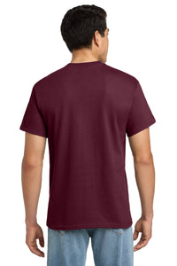 Gildan - Ultra Cotton 100% US Cotton T-Shirt with Pocket - Maroon Back