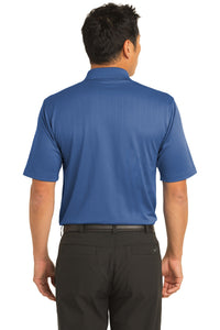 DISCONTINUED Nike Dri-FIT Textured Polo - Mountain Blue Back