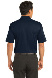 DISCONTINUED Nike Dri-FIT Textured Polo - Navy Back
