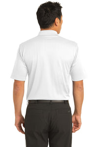 DISCONTINUED Nike Dri-FIT Textured Polo - White Back