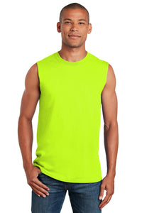 Gildan - Ultra Cotton Sleeveless T-Shirt - Safety Green