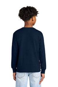 Jerzees Youth Dri-Power 50/50 Cotton/Poly Long Sleeve 29BL - J. Navy Back