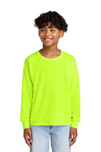 Jerzees Youth Dri-Power 50/50 Cotton/Poly Long Sleeve 29BL - Safety Green