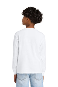 Jerzees Youth Dri-Power 50/50 Cotton/Poly Long Sleeve 29BL - White Back