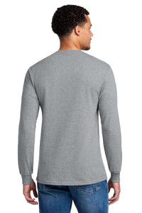 Jerzees - Dri-Power 50/50 Cotton/Poly Long Sleeve T-Shirt - Athletic Heather Back