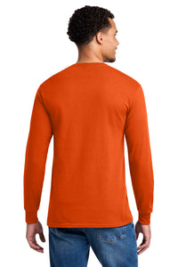 Jerzees - Dri-Power 50/50 Cotton/Poly Long Sleeve T-Shirt - Burnt Orange Back