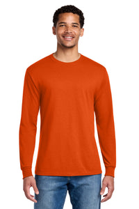 Jerzees - Dri-Power 50/50 Cotton/Poly Long Sleeve T-Shirt - Burnt Orange